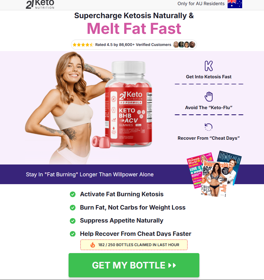 21KETO Gummies Australia