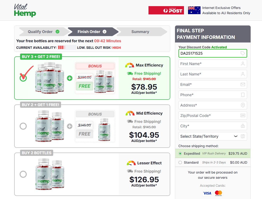 Vital Hemp Gummies Australia
