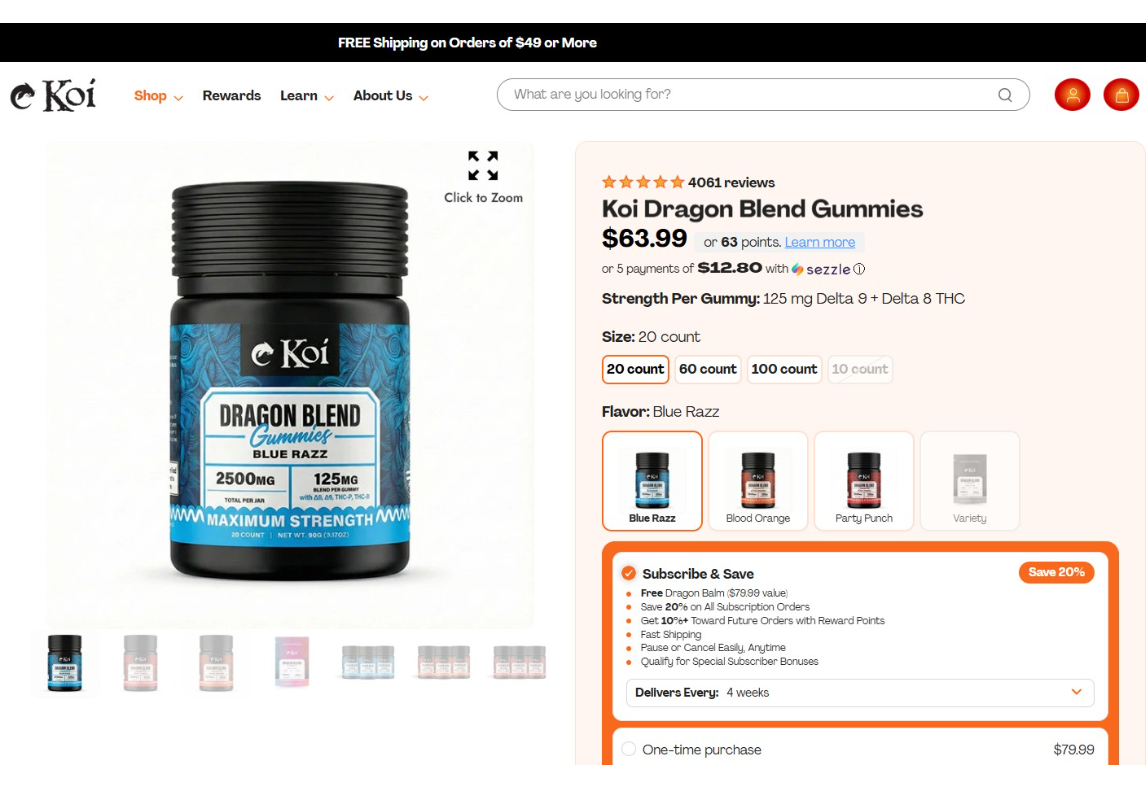 Koi Dragon Blend Gummies Koi Dragon Blend Gummies