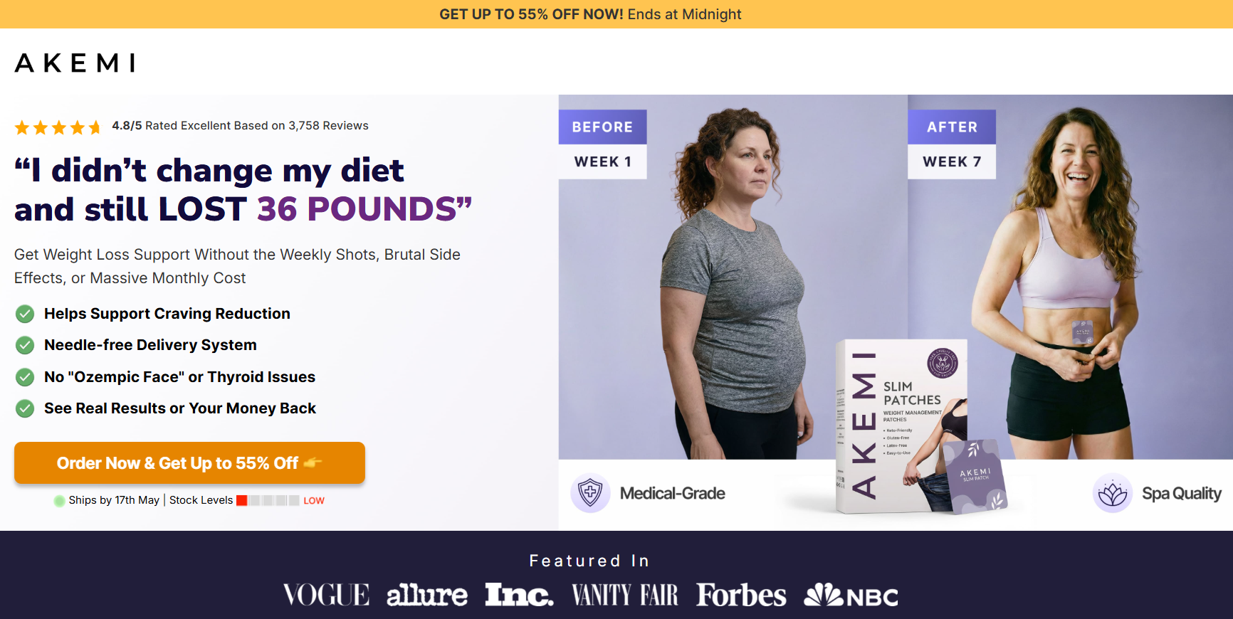 Akemi Slim Patches Reviews